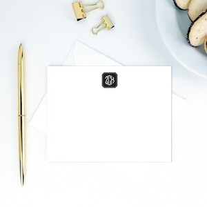 Personalized Stationery / Personalized Stationary / Personalized Stationery Set / Personalized Stationary Set /  Filled Octagon Monogram