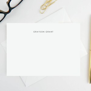 Personalized Stationery Note Card Set - Minimalist A2 Size - Etsy