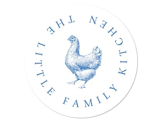 Personalized From the Kitchen of Labels, From the Kitchen of Stickers, Custom Handmade Labels, Homemade Label Stickers, Family Farm, Chicken