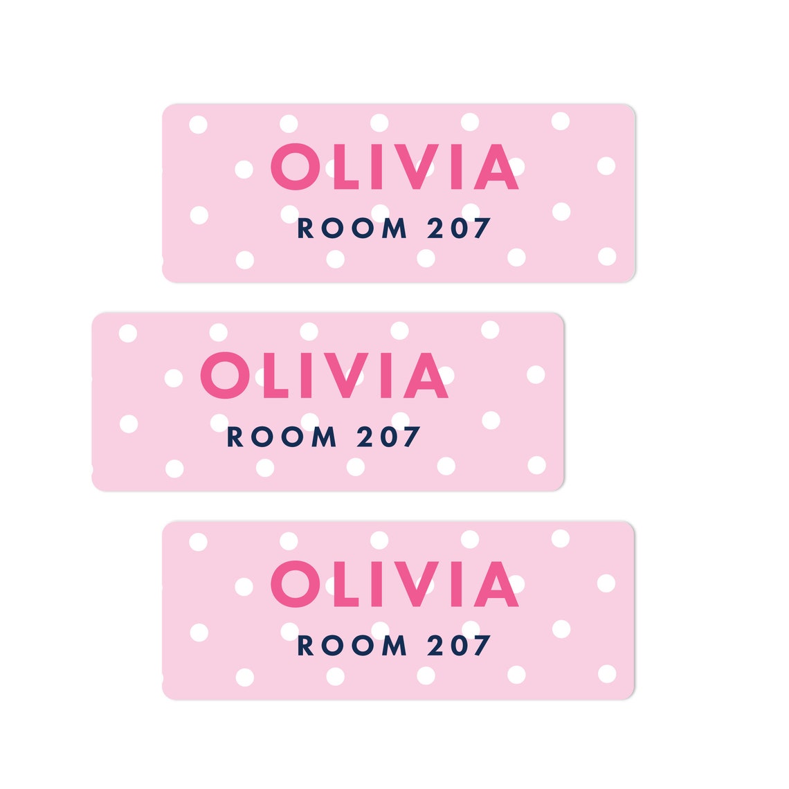 Personalized School Name Labels, Weatherproof Stickers (qty 30) - Etsy