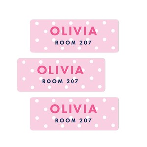 School Labels for Boys and Girls, School Name Labels, Back to School Personalized Kids Labels Stickers, Not Dishwasher Safe, Qty 30