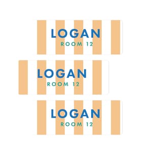School Labels for Boys and Girls, School Name Labels, Back to School Personalized Kids Labels Stickers, Not Dishwasher Safe, Qty 30