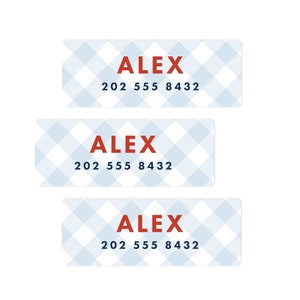 School Labels for Boys and Girls, School Name Labels, Back to School Personalized Kids Labels Stickers, Not Dishwasher Safe, Qty 30