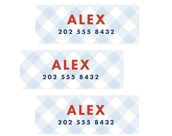 School Labels for Boys and Girls, School Name Labels, Back to School Personalized Kids Labels Stickers, Not Dishwasher Safe, Qty 30