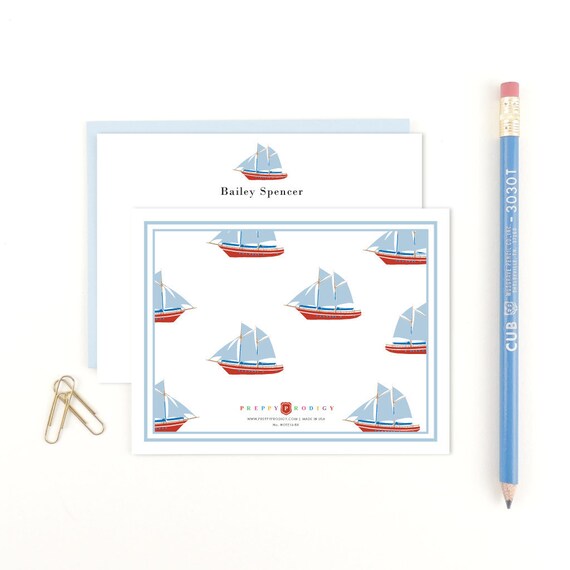 Personalized kids stationery set Kids personalized note Etsy