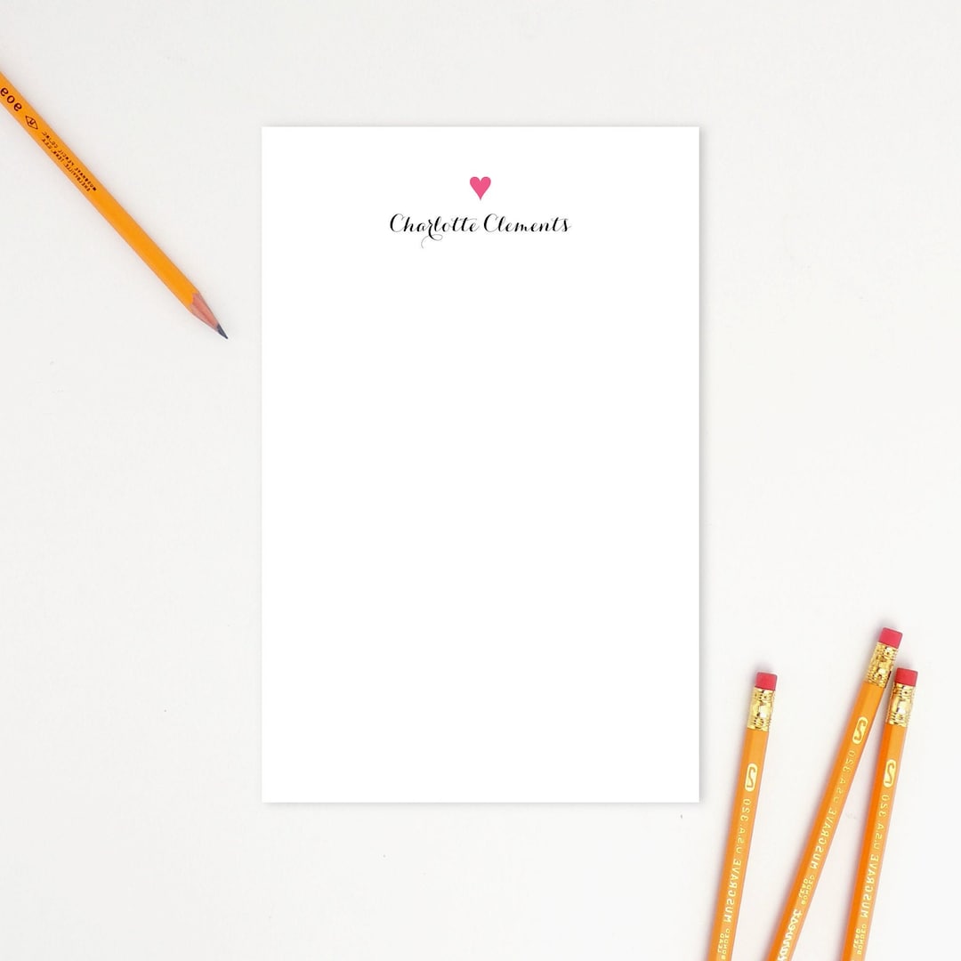 Personalized Notepad, Personalized Stationery, Stationary, Writing