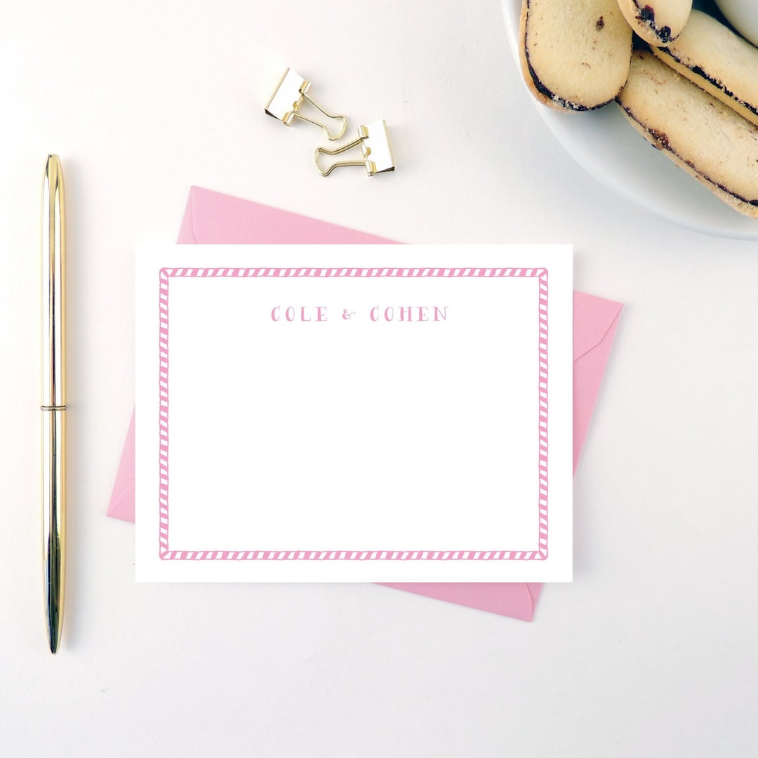 Personalized Kids Stationery Set Kids Personalized Note Card - Etsy