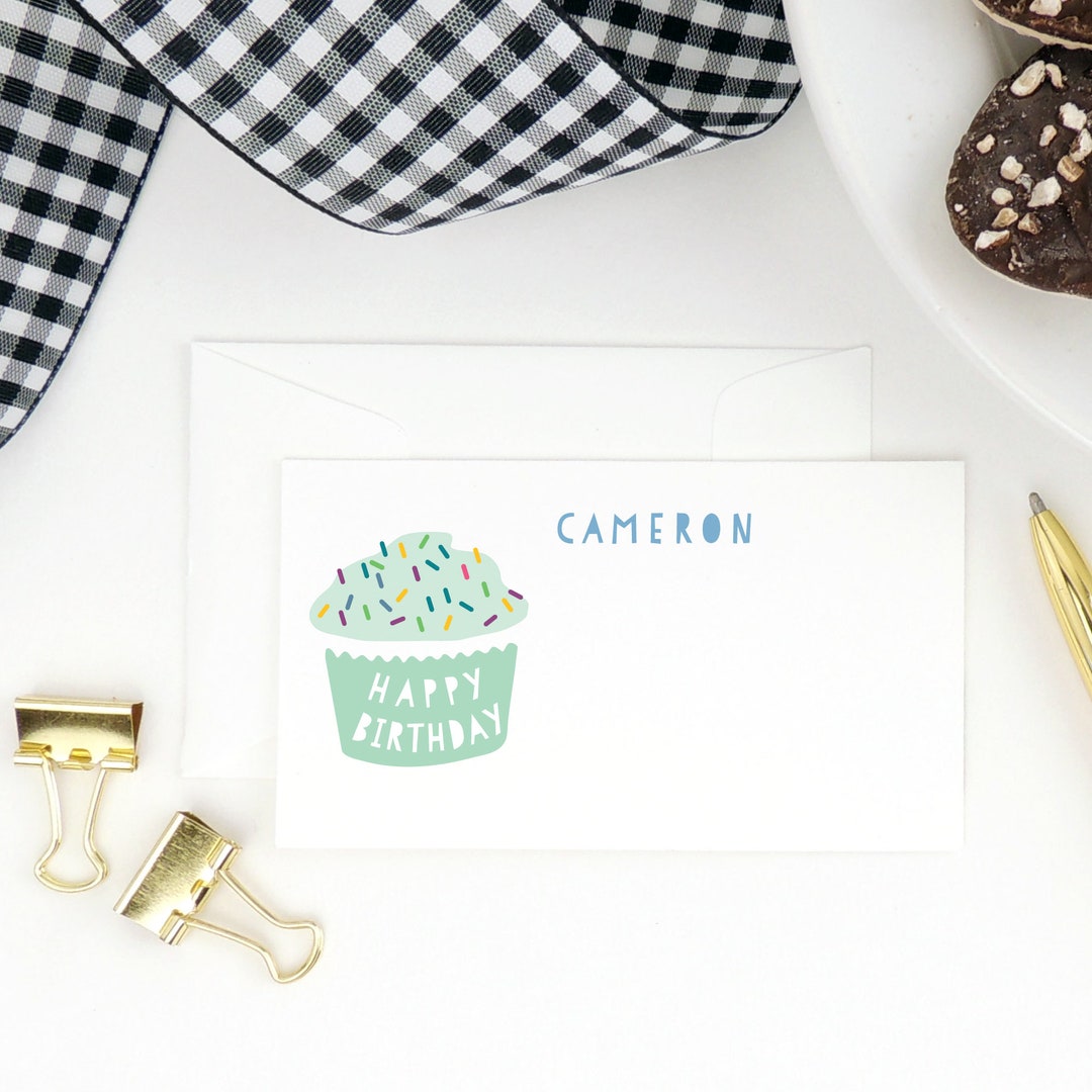 Birthday Gift Enclosure Cards, Personalized Enclosure Cards for Kids