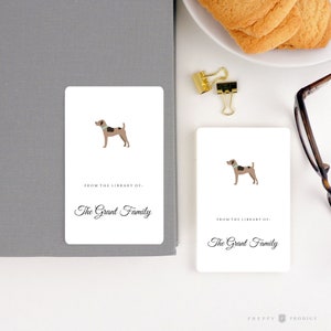 Children&#39;s Bookplate Stickers, Gift for Kids, Personalized Children&#39;s book labels, Kids Reading Gift, boys or girls, Set of 16, Puppy Dog