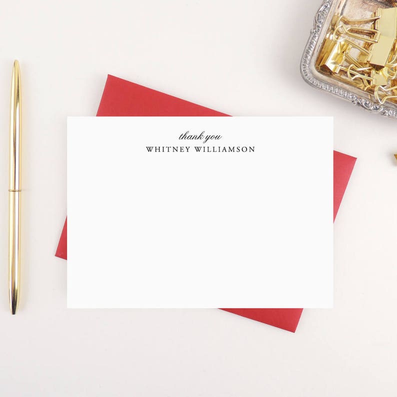 Personalized Thank You Notes Set / Personalized Thank You Etsy