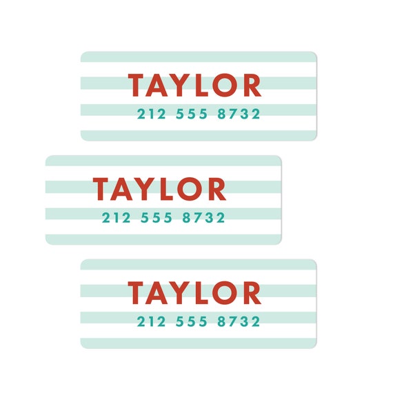 Personalized Kids School Name Labels, Waterproof Stickers (30 Qty)
