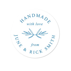 Sticker Labels for handmade items, Personalized Labels for handmade items, business labels for packaging, Business Labels for jars, Sprig