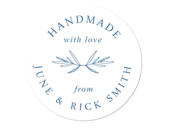 Sticker Labels for handmade items, Personalized Labels for handmade items, business labels for packaging, Business Labels for jars, Sprig