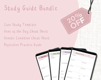 Genetic Counselling Study Bundle Printable A4 Digital Download