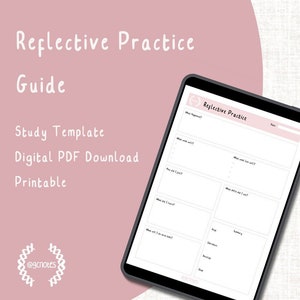 Reflektierende Praxisanleitung | Druckbare A4 Digitaler Download