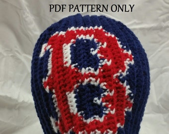 Boston Red Sox Beanie, Stocking Cap, Hat - Men, Women, Teens and Kids - Pattern Only