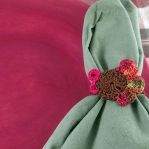 Crochet Thanksgiving Turkey Napkin Ring Pattern Only