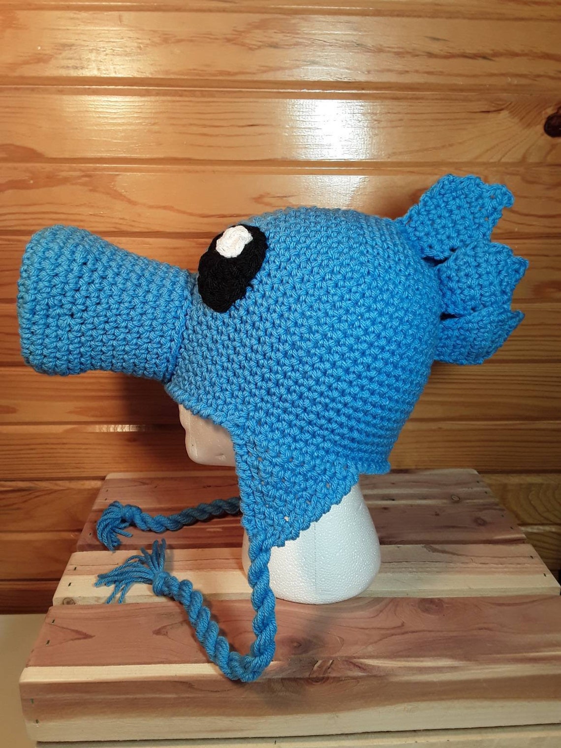 Ice Peashooter Pea Shooter Crochet Hat Beanie Stocking Cap Etsy