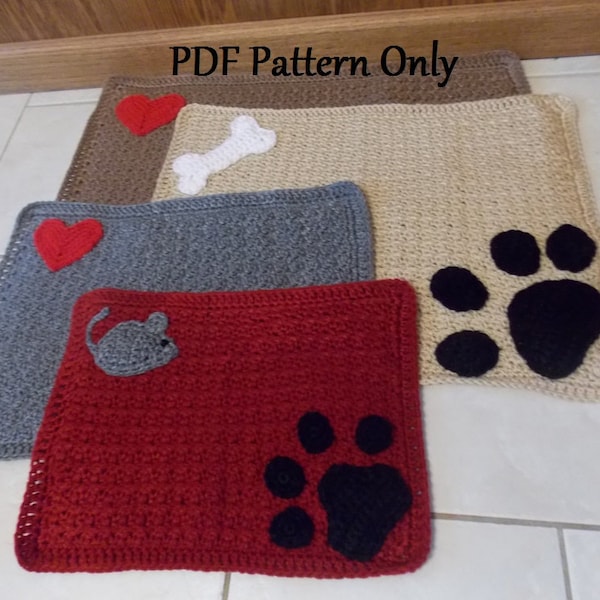 Pet Placemat Pattern Etsy