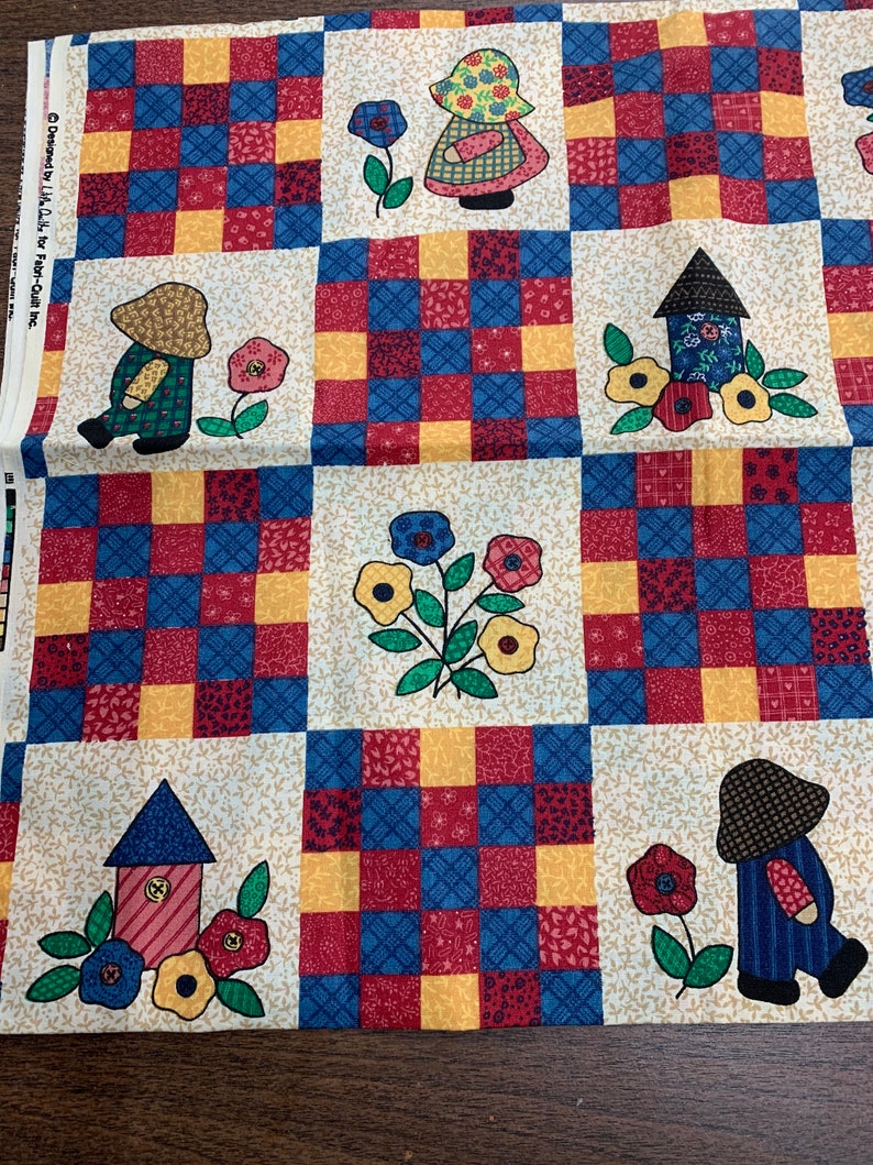 Vintage Sue and Overall Sam Fabric Etsy