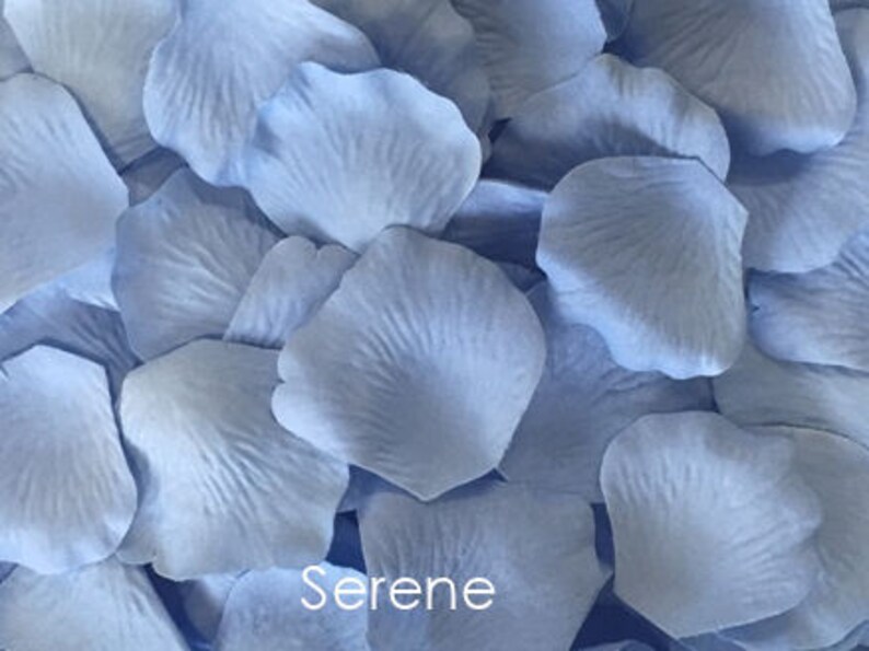 Blue Rose Petals 17 Shades of Blue Silk Rose Petals Fake Etsy