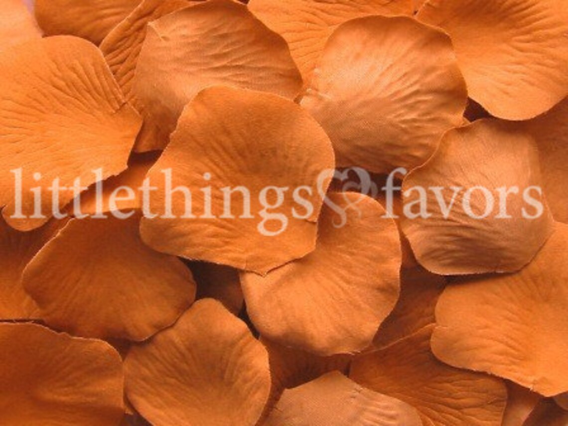 Maple Brown Rose Petals Silk Rose Petals Fake Rose Petals Etsy