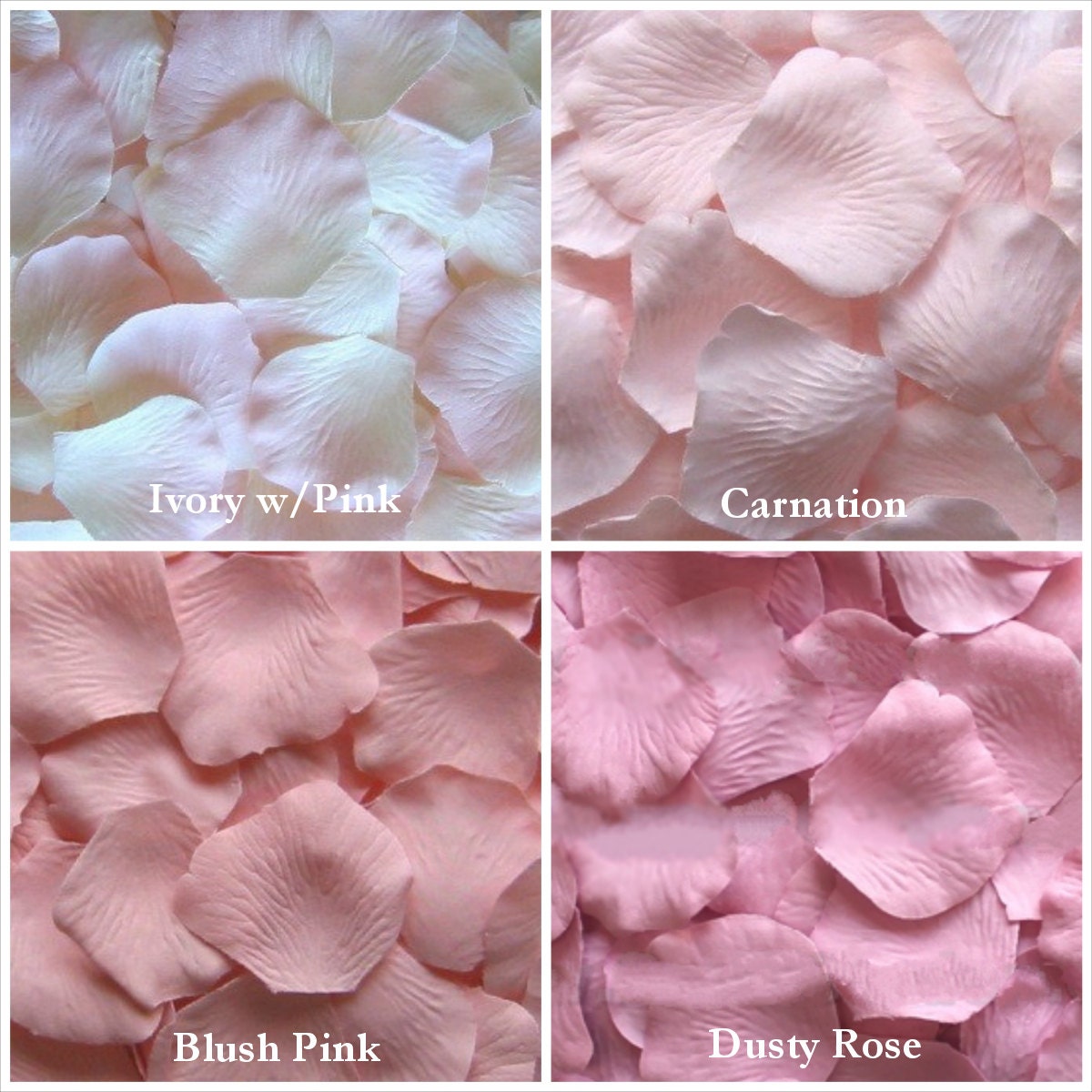 Pink Rose Petals Silk Rose Petals 13 Shades Silk Petals Etsy