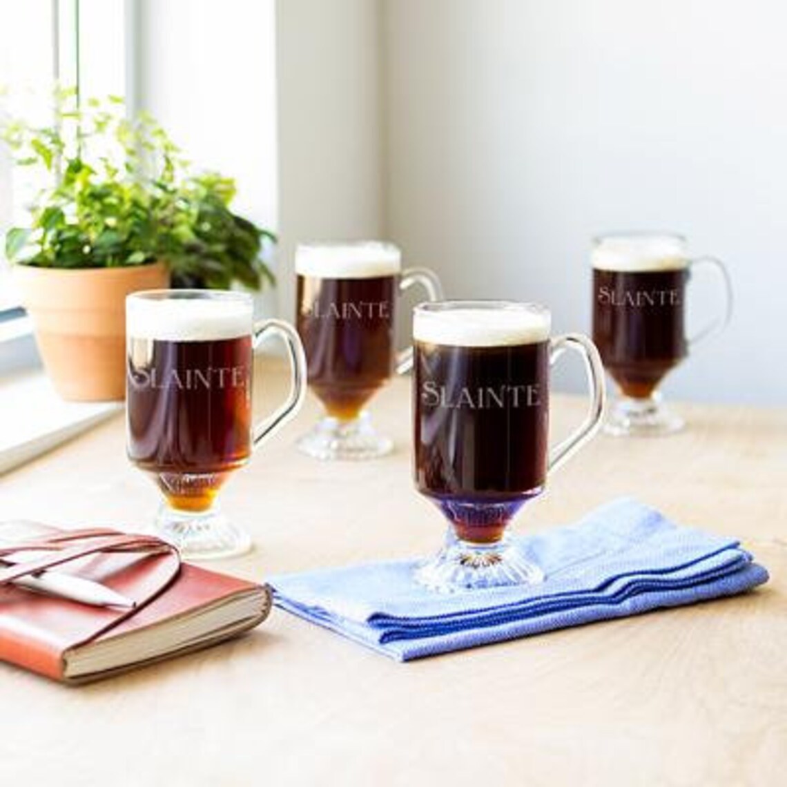 Personalized Irish Coffee Mugs set of 4 irish coffee mugs Etsy