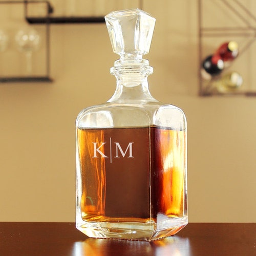 Engraved Whiskey Decanter Bottle Etsy