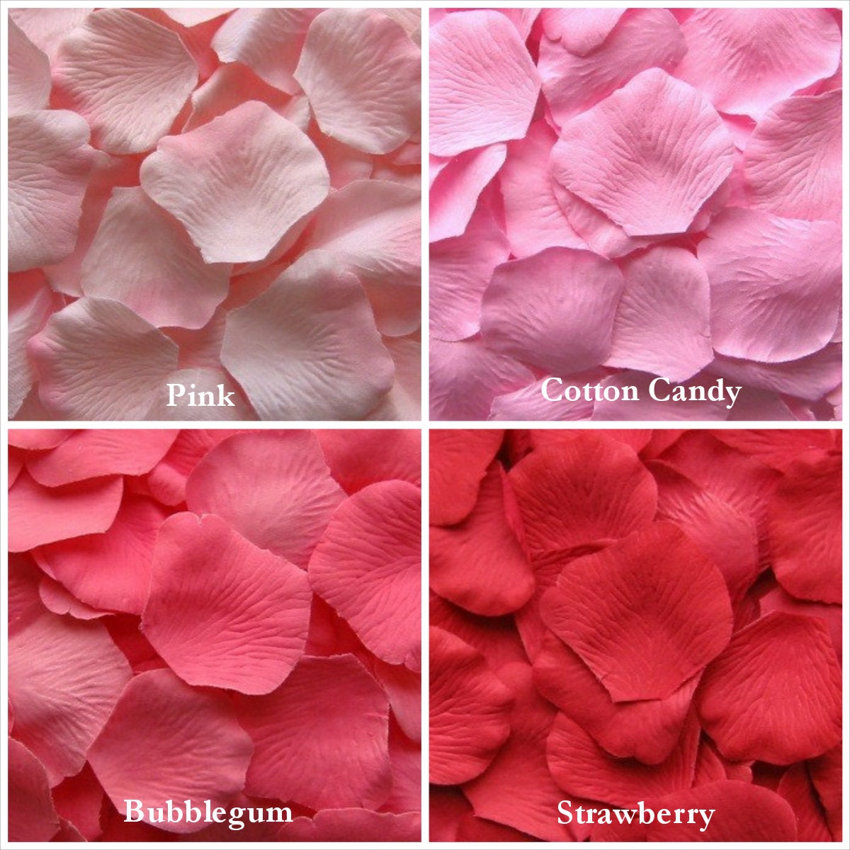 Pink Rose Petals Silk Rose Petals 13 Shades Silk Petals Etsy