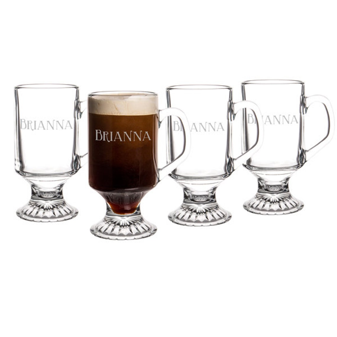 Personalized Irish Coffee Mugs set of 4 irish coffee mugs Etsy