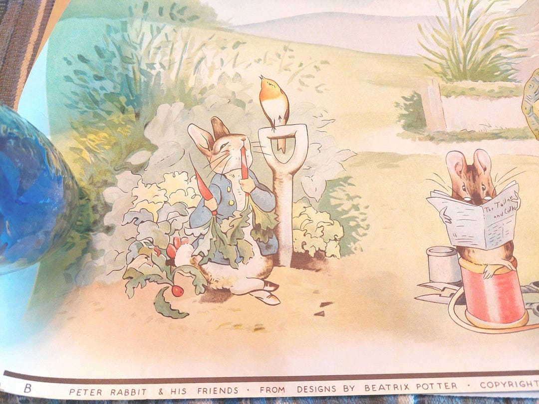 Peter Rabbit & Friends Designs Wall Banner by Beatrix Potter Copyright ...