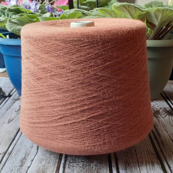 Spectrum Brand Dyed Yarns of United States of America 30/1 Light Rust Color Combed Cotton Large Cone Discontinued Top Quality Yarn Thread