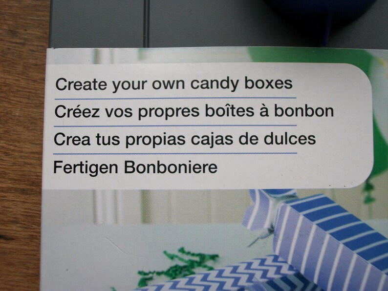 Candy Box Cutter ~ Punch ~ Maker ~ Instructions ~ Create Your Own Boxes with One Tool. RETIRED ~ New WE R Memory Keepers