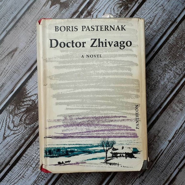 First Edition Doctor Zhivago A Novel by Boris Pasternak HC w/DJ 1958 Edition in English Translated from Russian Classic Cold War Novel Movie
