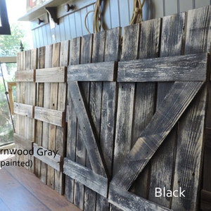 Rustic Window Shutters 2 14 wide X 36 tall for 46X36 Window Mirror mirror sold separately Decorative Reclaimed Old Wood Wall Decor. image 4