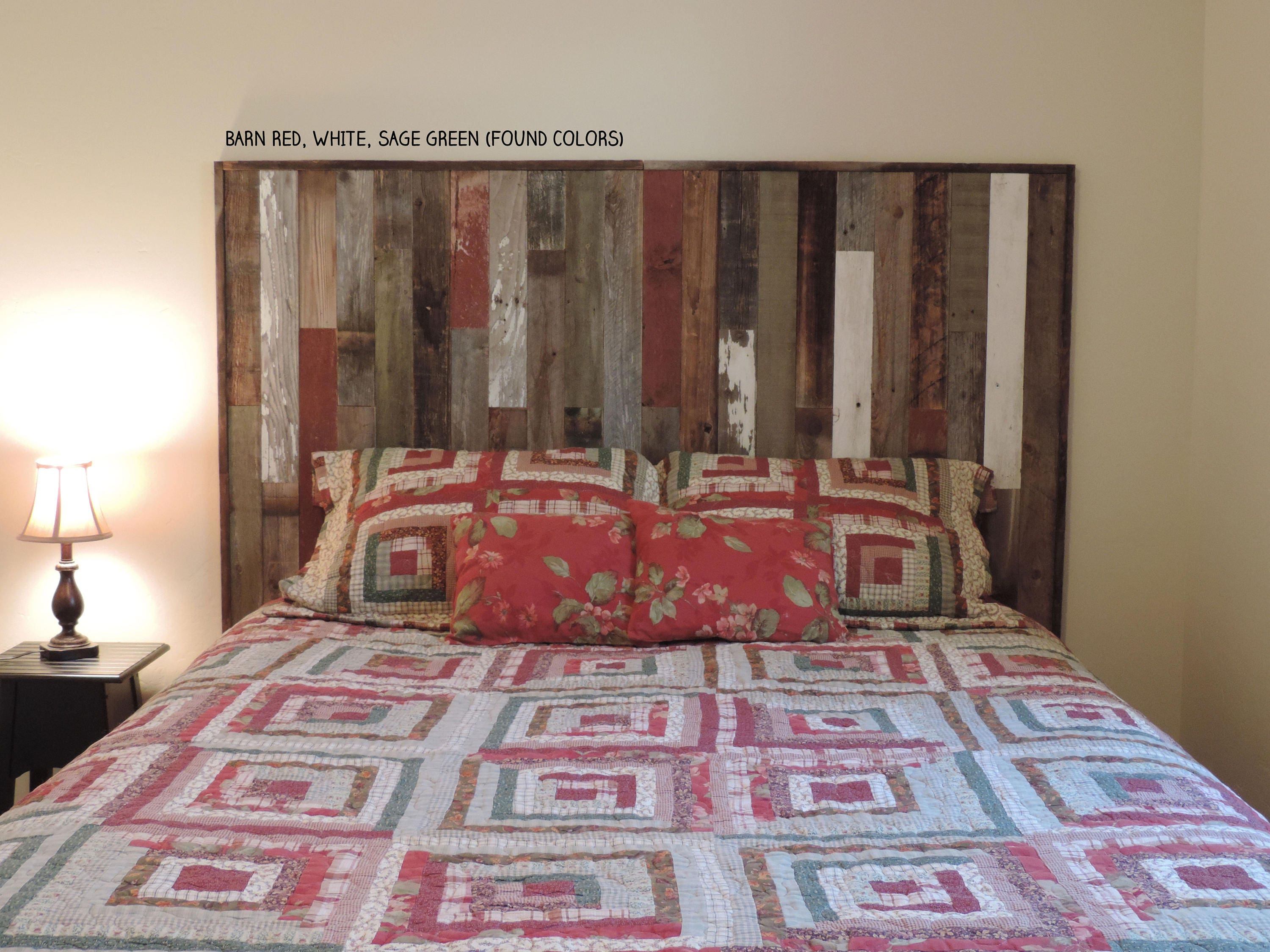 Reclaimed Wood Headboard Panel for King Size Bed Etsy