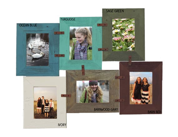 Collage Picture Board Set. DIY Photo Display with Clips. Rustic White Wood  Picture Holder (4x6 or 5x7) for Desk or Hanging Wall Decor. Instax or
