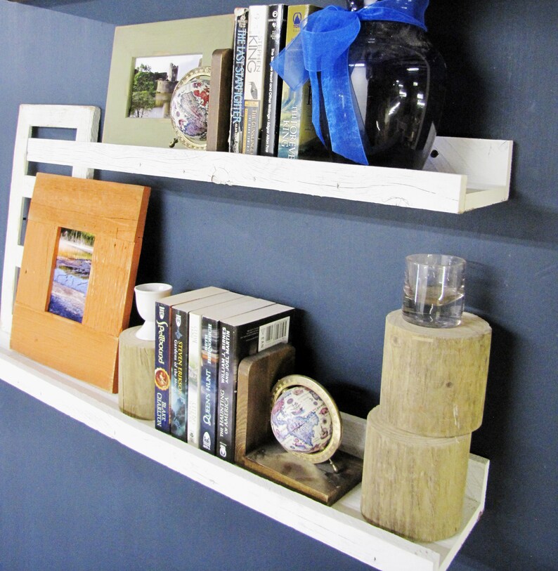 5 Deep Rustic Picture Frame Ledge Shelf Floating Wall Etsy