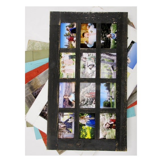 Custom 4x6 Collage Multi-picture 2,3,4,5,6 Opening Frame Unique Black  Vertical Horizontal Wood Wall Family Frames Rustic Wedding 