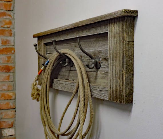 Rustic Barn Wood Entryway Coat Hooks, Wall Mounted Decorative Hat Rack With  Storage Shelf, Country Decor Hanger, Wooden Jacket Holder. 