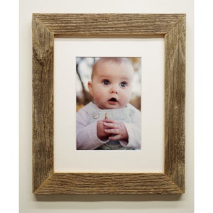Barnwood Picture Frame, (1.5") Narrow, Rustic Barn Wood Frames, Reclaimed Wooden Photo Frames 4X6, 5x7, 8x10, 11x14, Poster Farmhouse decor