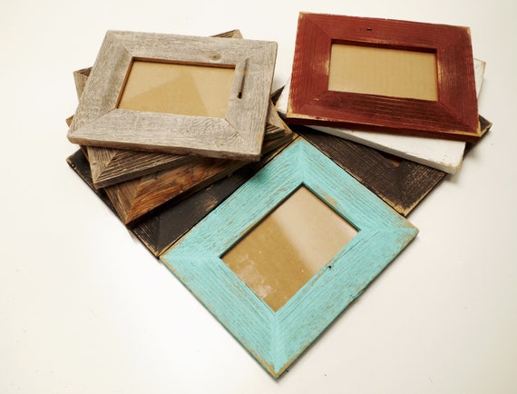 Rustic Picture Frames 4x6 Reclaimed Barnwood Frame