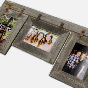 5 X 7 Custom Collage Frame.  For 2,3,4,5,6 Openings.  Your Choice of Color, Orientation, and number of frames