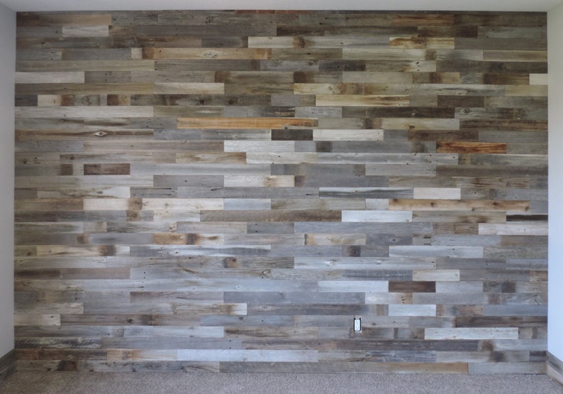 Sample Pack Reclaimed Interior Barn Wood Wall Paneling Real Rustic Shiplap Ceiling Kitchen Bathroom Diy Planks