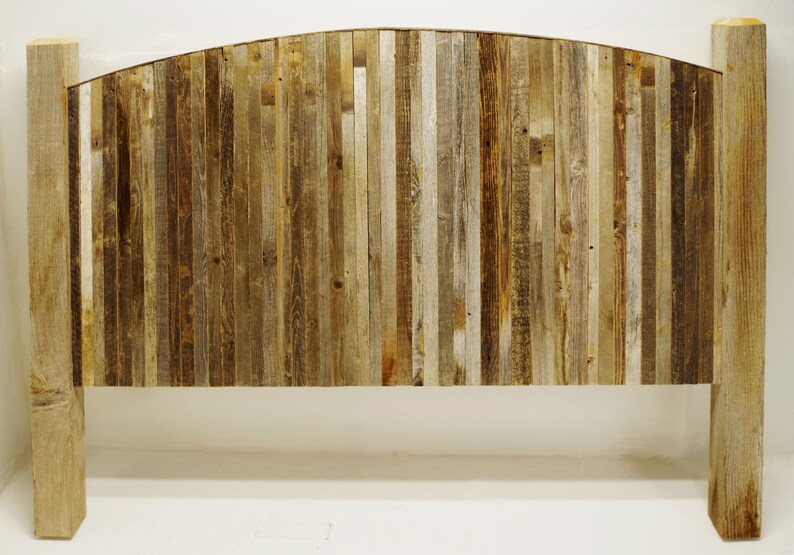 Farmhouse Style Arched King Size Bed Barnwood Headboard | Etsy