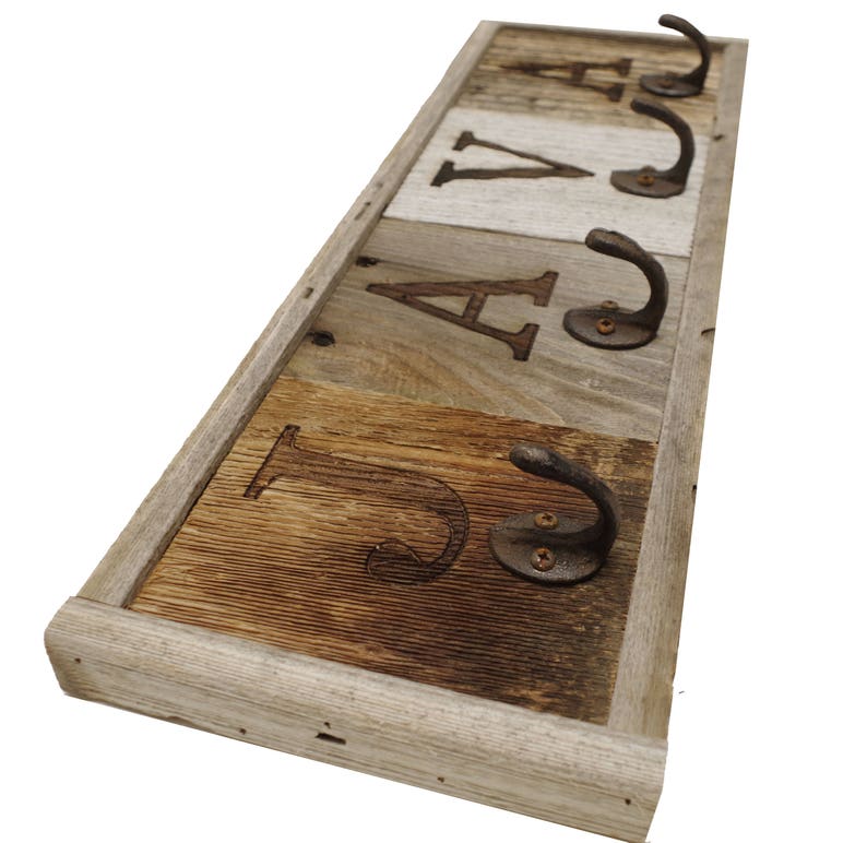 Java Mug Rack Reclaimed Wood 4 Mug Rack Wallmount Cup Holder Etsy