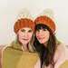 A Beautiful Mess x Etsy Hazel Bea Two Toned Lux Peruvian Wool Hat for Mom and Toddler