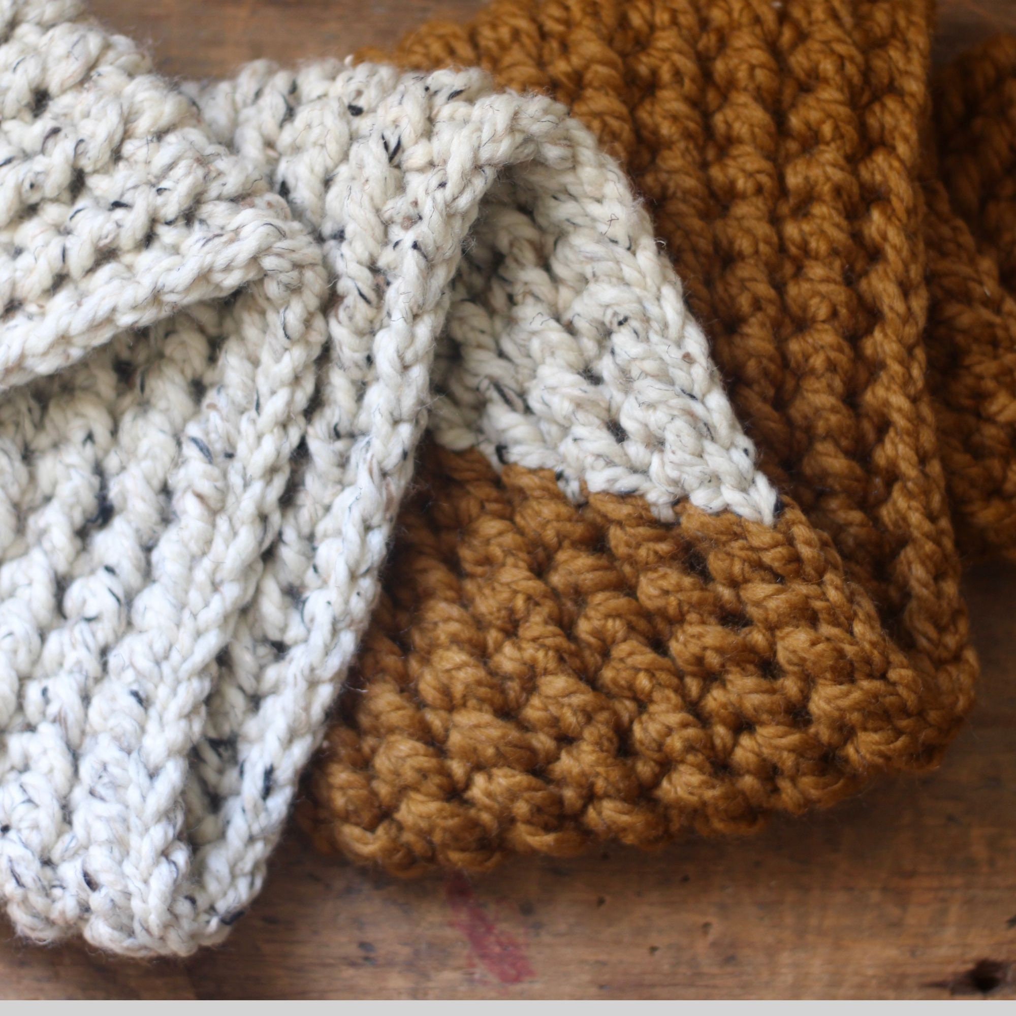 Oversized Ribbed Scarf Crochet Pattern, Easy Crochet Scarf Pattern ...