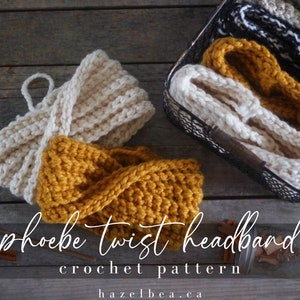 Crochet Turban Style Cable Headband, Easy/ Beginner